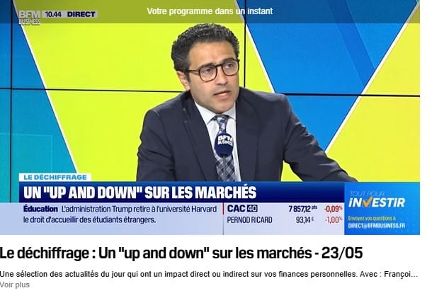 💥 Up & Down sur les marchés, pétrole, dislocation des marchés financiers et Unibail (URW) au programme de l'émission BFM Business